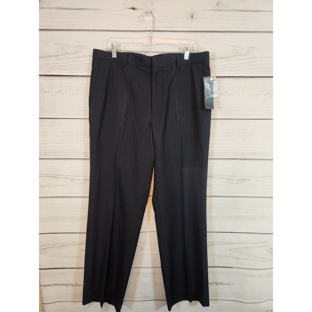 DKNY Men's Flat Front Slim Fit‎ Lightweight Dress Pants Black Size 36 NWT